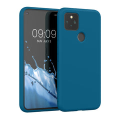 Google Pixel 5 gummierte Handyhülle, Karibikblau
