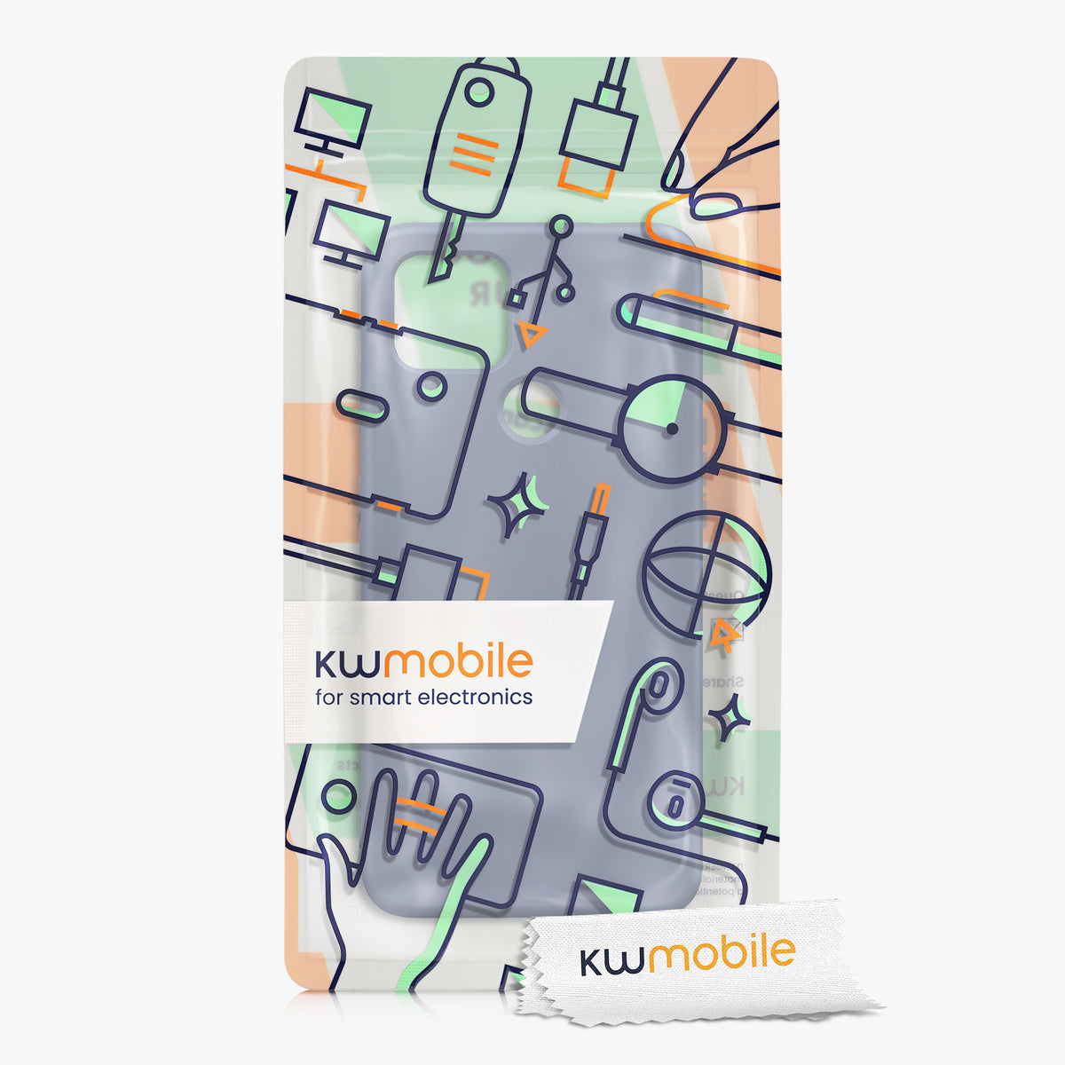 kwmobile Hülle kompatibel mit Google Pixel 4a 5G - Schutzhülle für kabelloses Laden - Case