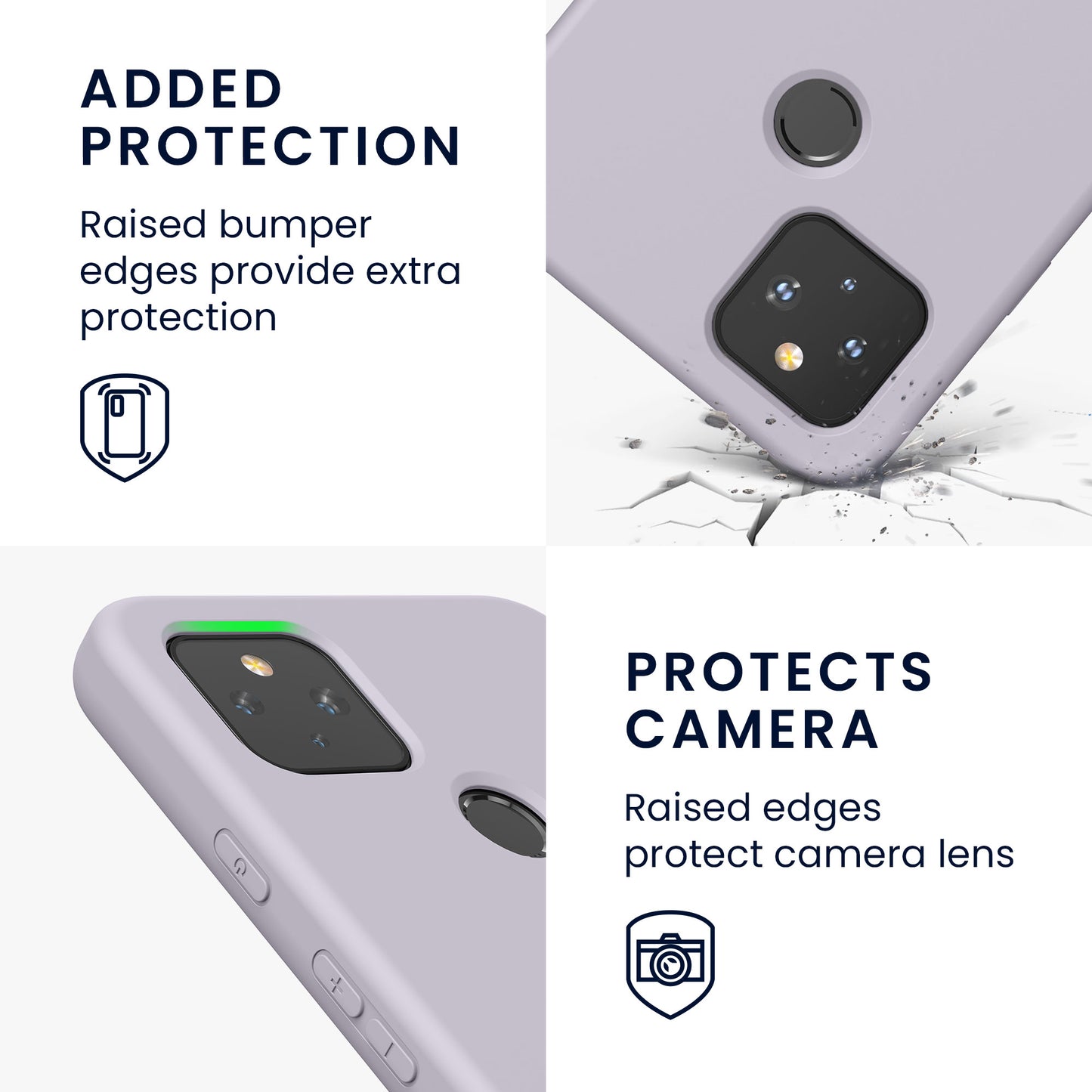 kwmobile Hülle kompatibel mit Google Pixel 4a 5G - Schutzhülle für kabelloses Laden - Case