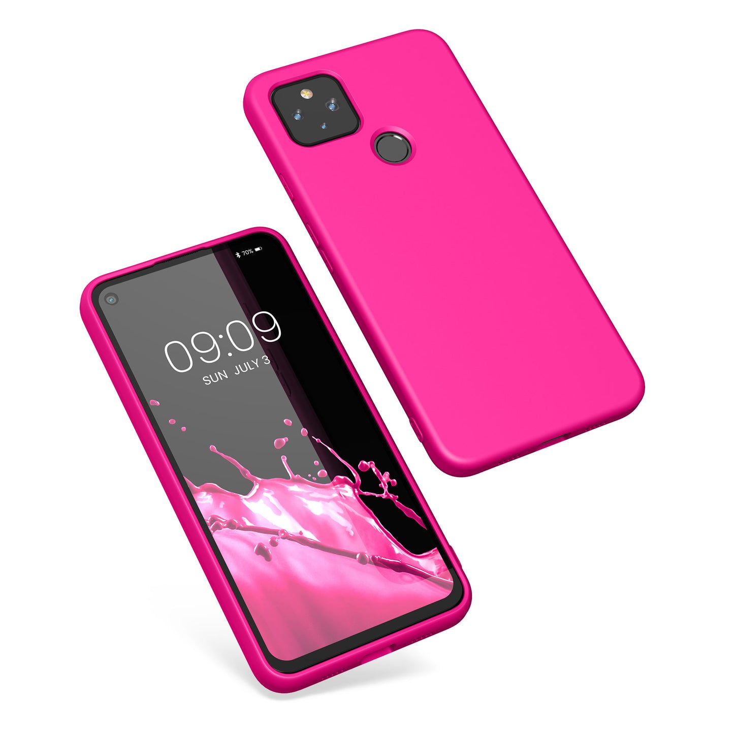 kwmobile Hülle kompatibel mit Google Pixel 4a 5G - Schutzhülle für kabelloses Laden - Case