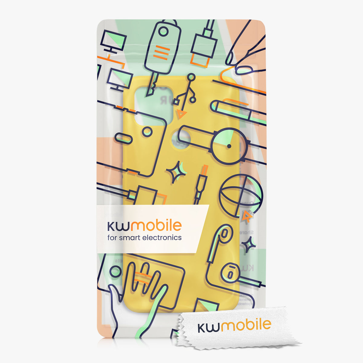 kwmobile Hülle kompatibel mit Google Pixel 4a 5G - Schutzhülle für kabelloses Laden - Case