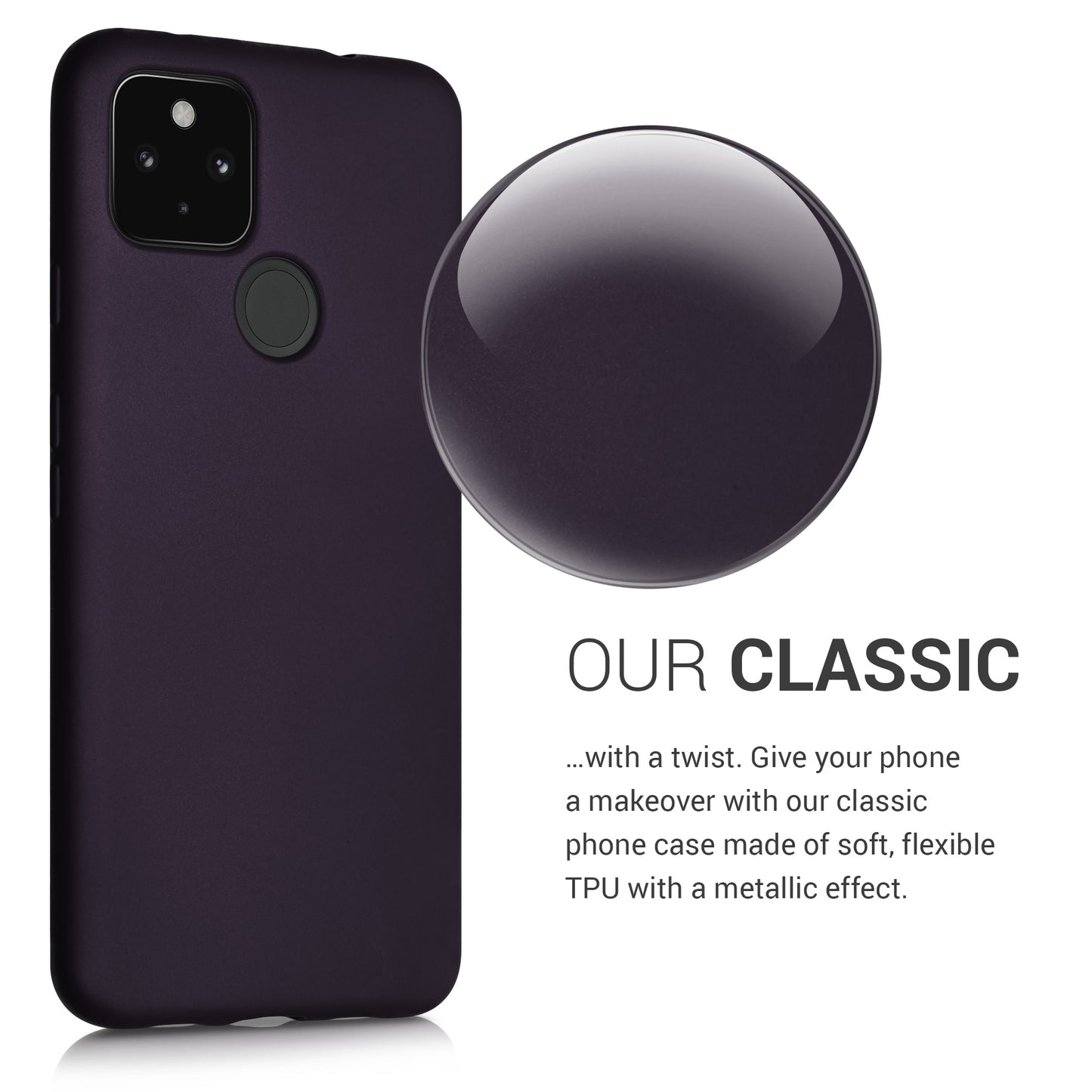 kwmobile Handyhülle für Google Pixel 4a 5G Hülle - Silikon Case - Schutzhülle Cover