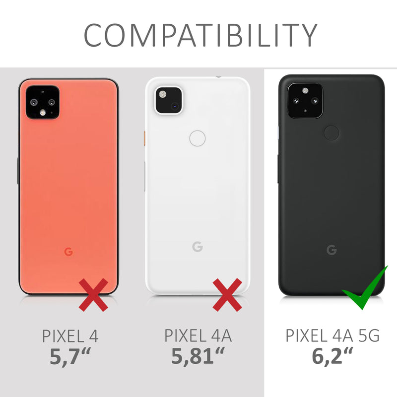kwmobile Handyhülle für Google Pixel 4a 5G Hülle - Silikon Case - Schutzhülle Cover