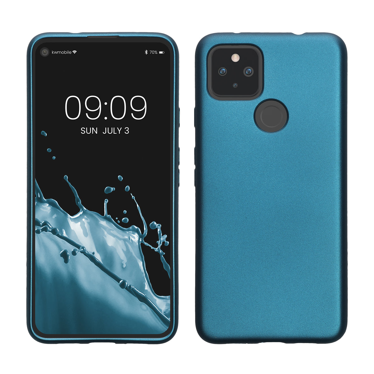 kwmobile Handyhülle für Google Pixel 4a 5G Hülle - Silikon Case - Schutzhülle Cover