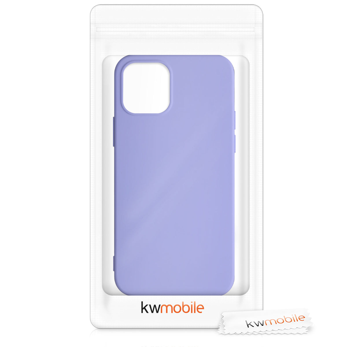 kwmobile Hülle kompatibel mit Apple iPhone 12 / iPhone 12 Pro Hülle - gummierte Silikon Handyhülle - Schutzhülle für kabelloses Laden - Case
