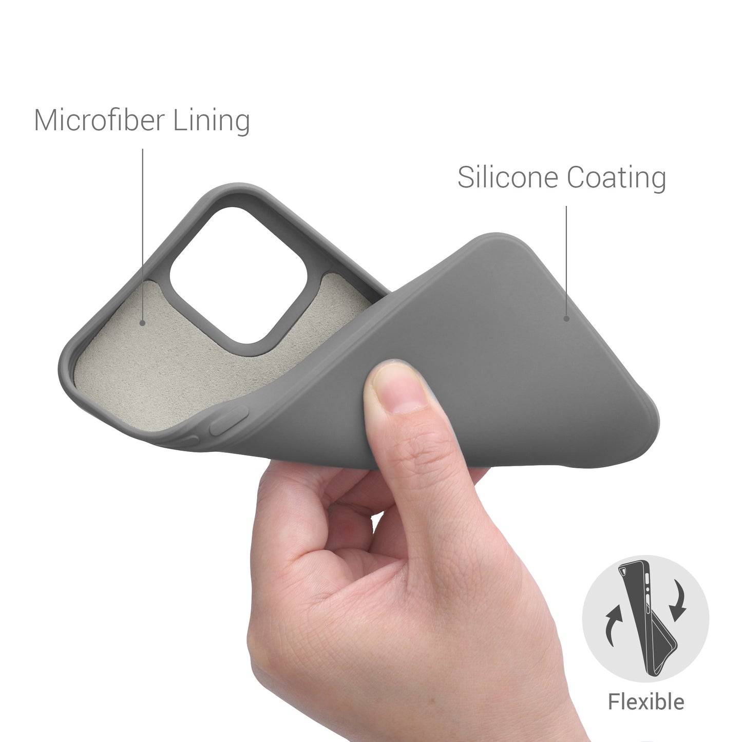 kwmobile Hülle kompatibel mit Apple iPhone 12 / iPhone 12 Pro Hülle - gummierte Silikon Handyhülle - Schutzhülle für kabelloses Laden - Case
