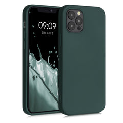 iPhone 12 / iPhone 12 Pro gummierte Handyhülle, Moosgrün