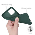 kwmobile Hülle kompatibel mit Apple iPhone 12 / iPhone 12 Pro Hülle - gummierte Silikon Handyhülle - Schutzhülle für kabelloses Laden - Case
