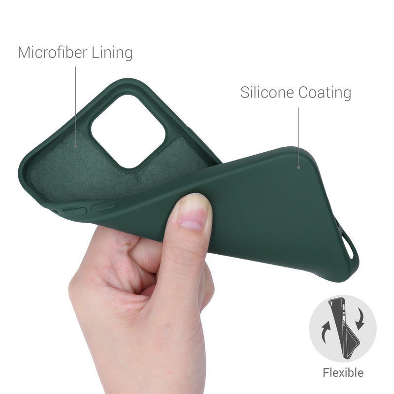kwmobile Hülle kompatibel mit Apple iPhone 12 / iPhone 12 Pro Hülle - gummierte Silikon Handyhülle - Schutzhülle für kabelloses Laden - Case