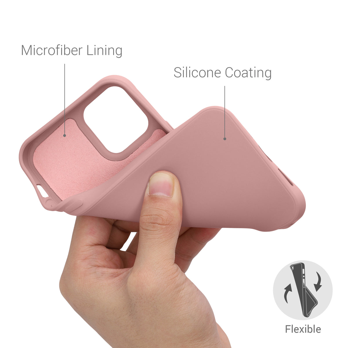 kwmobile Hülle kompatibel mit Apple iPhone 12 / iPhone 12 Pro Hülle - gummierte Silikon Handyhülle - Schutzhülle für kabelloses Laden - Case
