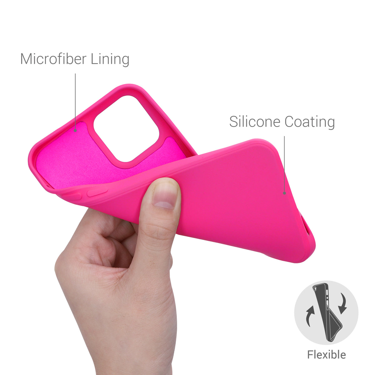 kwmobile Hülle kompatibel mit Apple iPhone 12 / iPhone 12 Pro Hülle - gummierte Silikon Handyhülle - Schutzhülle für kabelloses Laden - Case