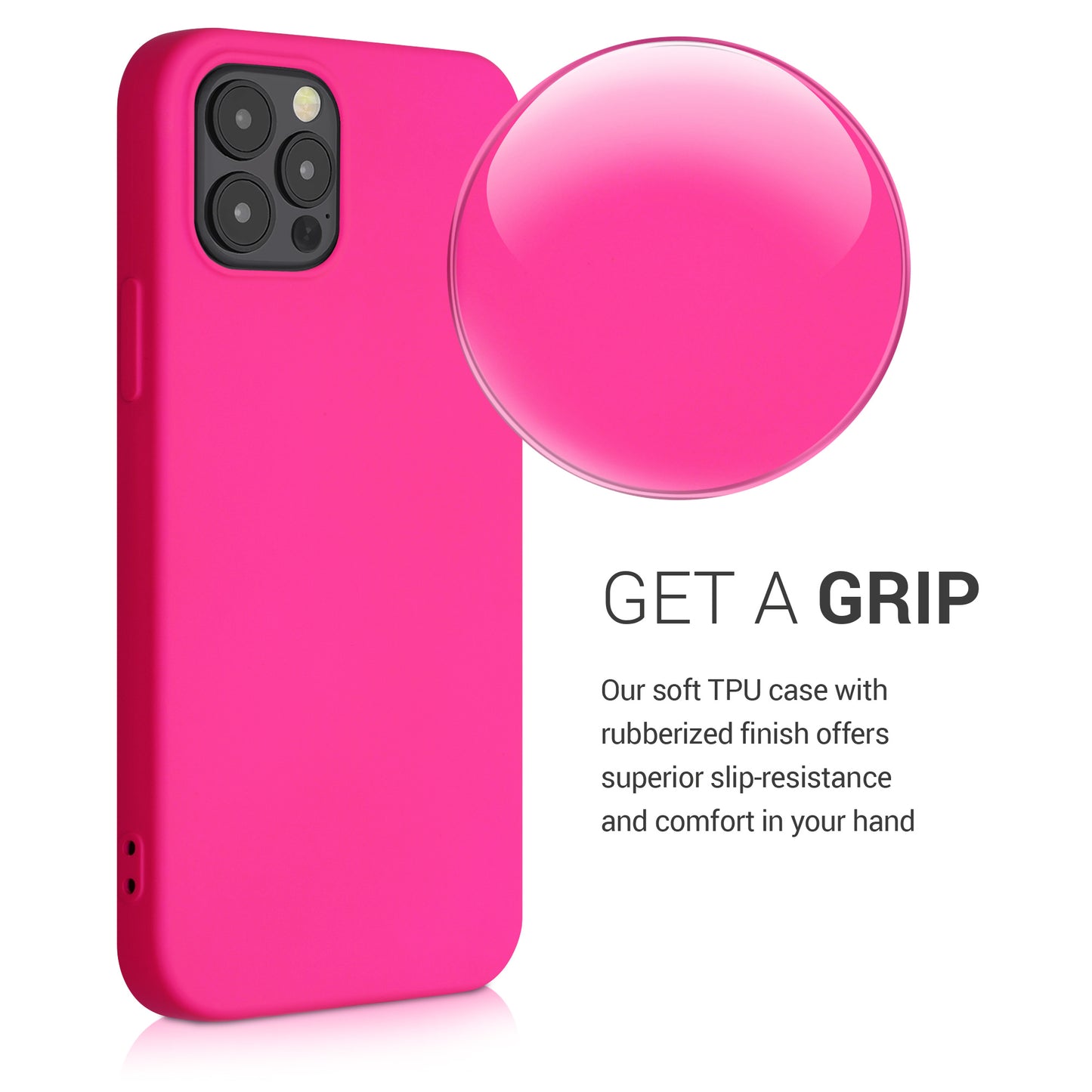 kwmobile Hülle kompatibel mit Apple iPhone 12 / iPhone 12 Pro Hülle - gummierte Silikon Handyhülle - Schutzhülle für kabelloses Laden - Case