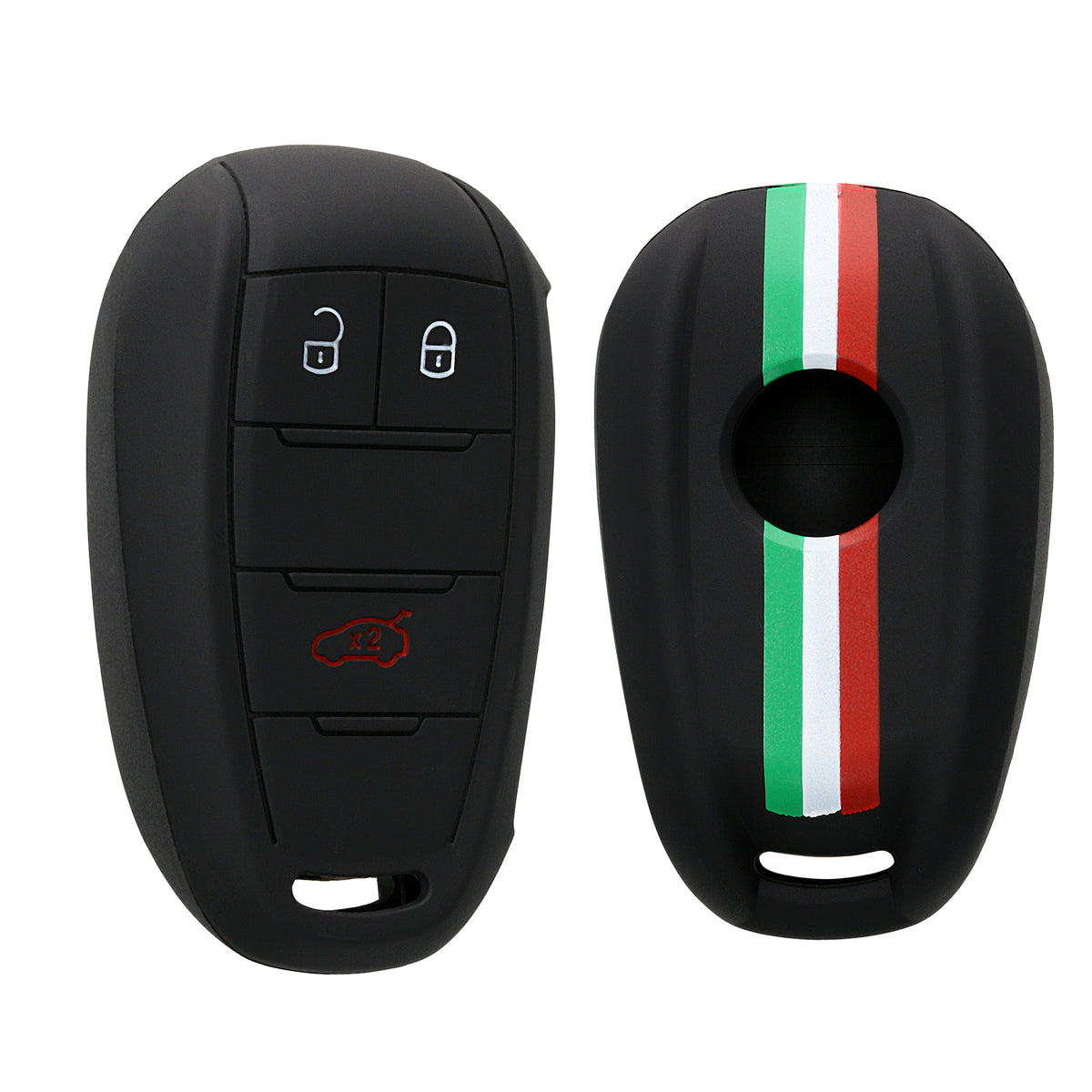 kwmobile Schlüsselhülle für Alfa Romeo 3-Tasten Funk Autoschlüssel Hülle - Schlüsselschutz Gehäuse
