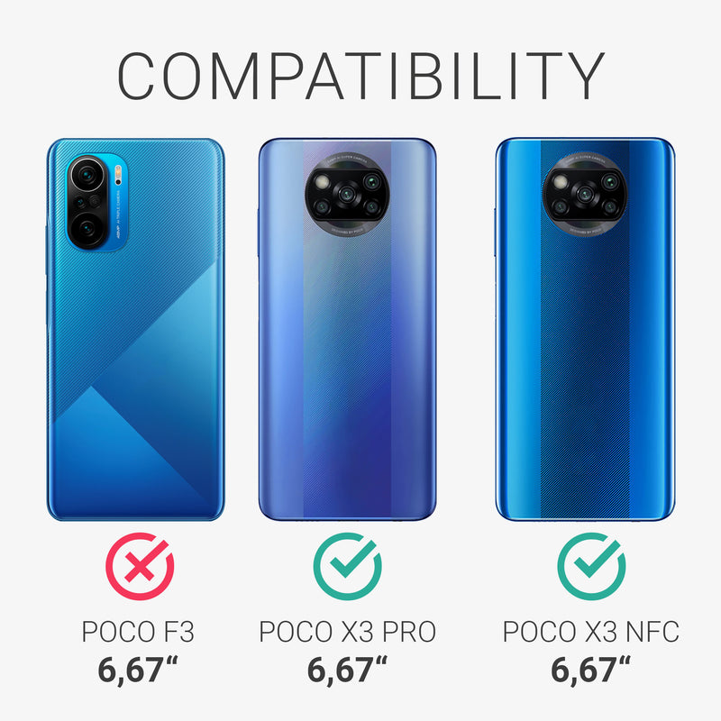 kwmobile Hülle kompatibel mit Xiaomi Poco X3 NFC / Poco X3 Pro - Handy Case