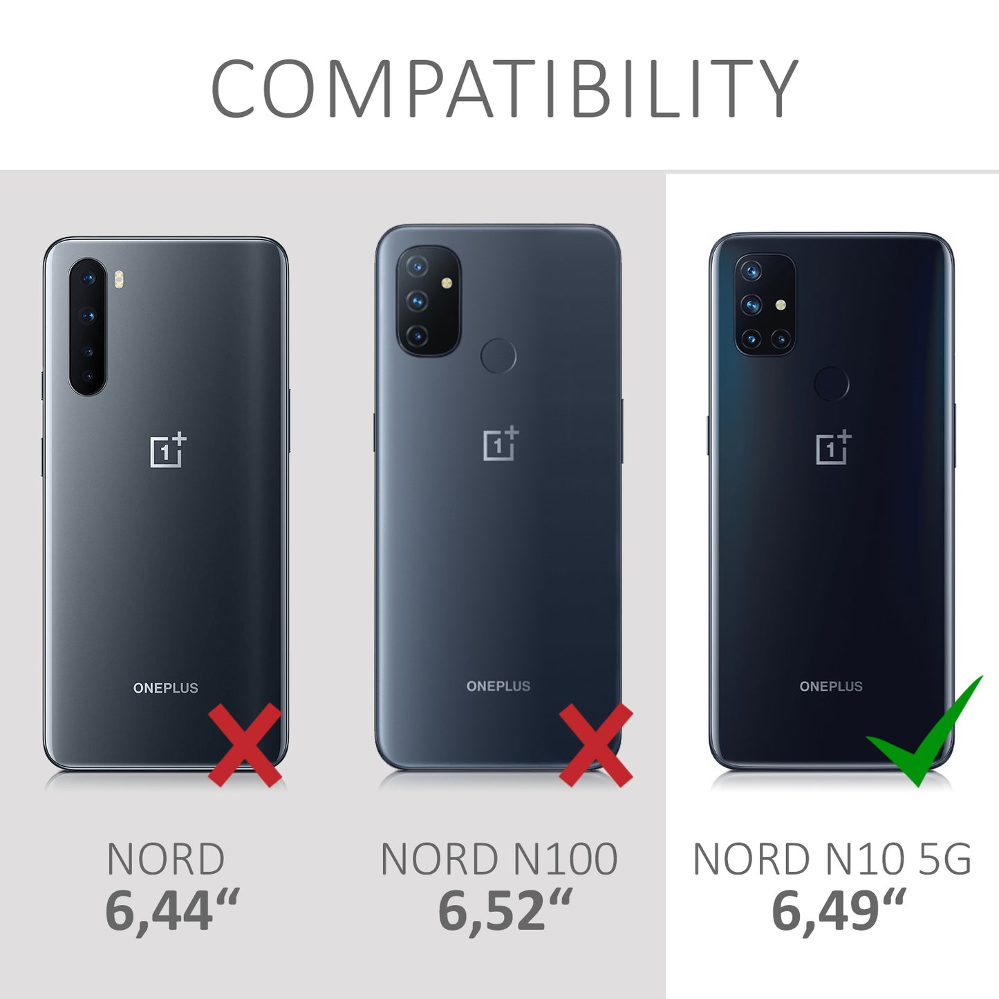 kwmobile Handyhülle für OnePlus Nord N10 5G Hülle - Case Silikon - Kabelloses Laden - Schutzhülle Cover