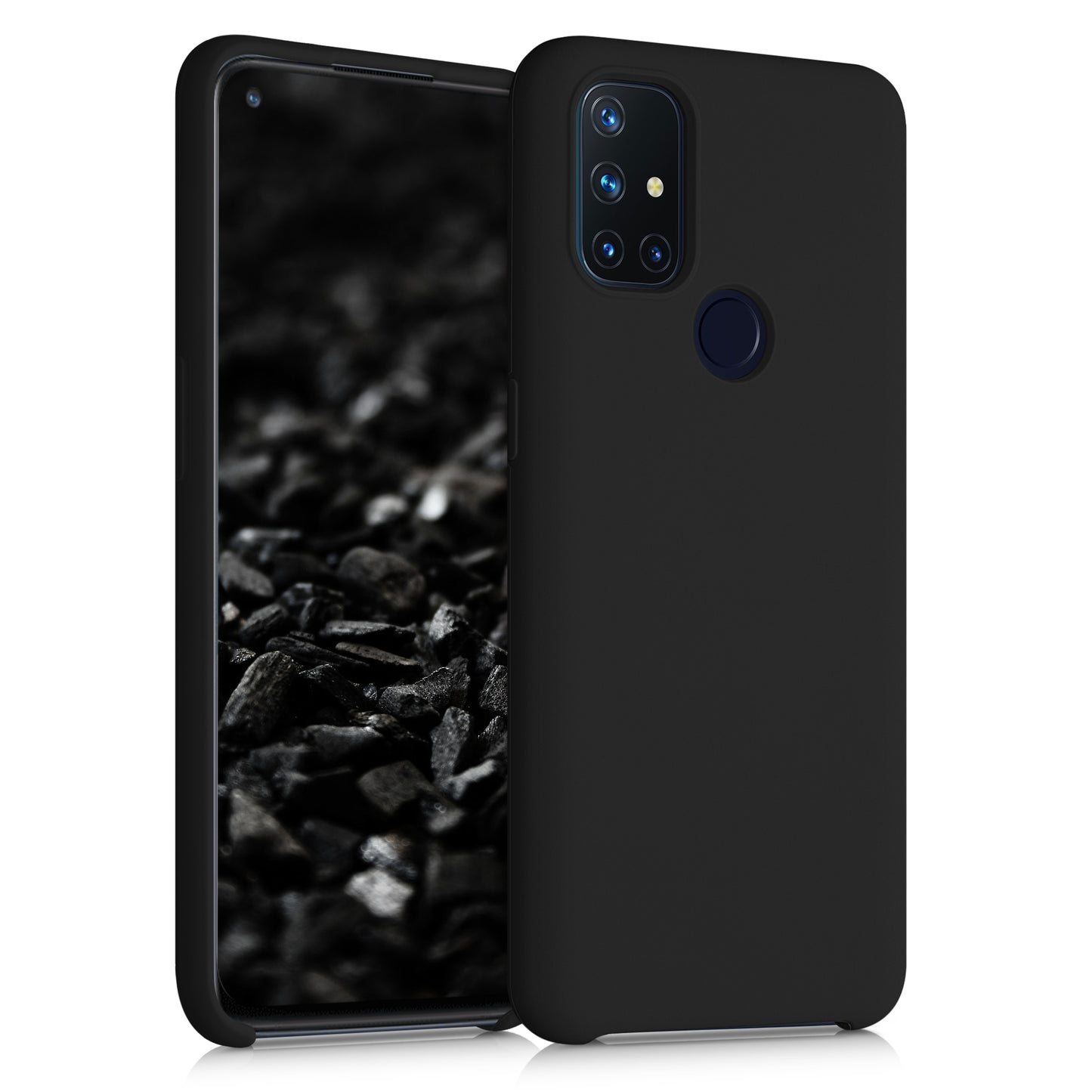 kwmobile Handyhülle für OnePlus Nord N10 5G Hülle - Case Silikon - Kabelloses Laden - Schutzhülle Cover