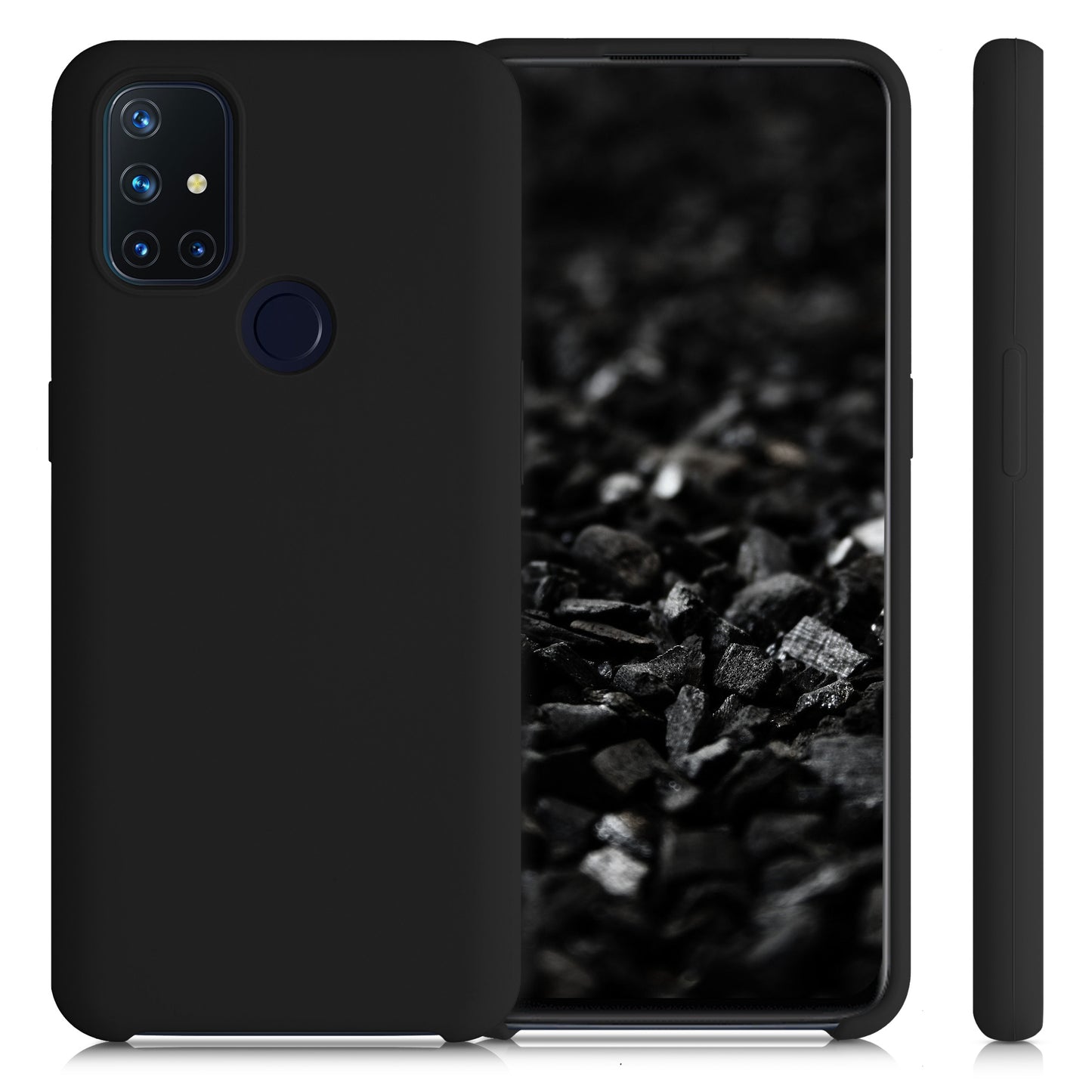 kwmobile Handyhülle für OnePlus Nord N10 5G Hülle - Case Silikon - Kabelloses Laden - Schutzhülle Cover