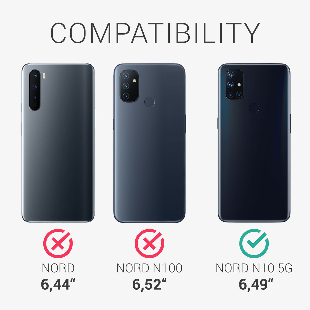 kwmobile Handyhülle für OnePlus Nord N10 5G Hülle - Case Silikon - Kabelloses Laden - Schutzhülle Cover