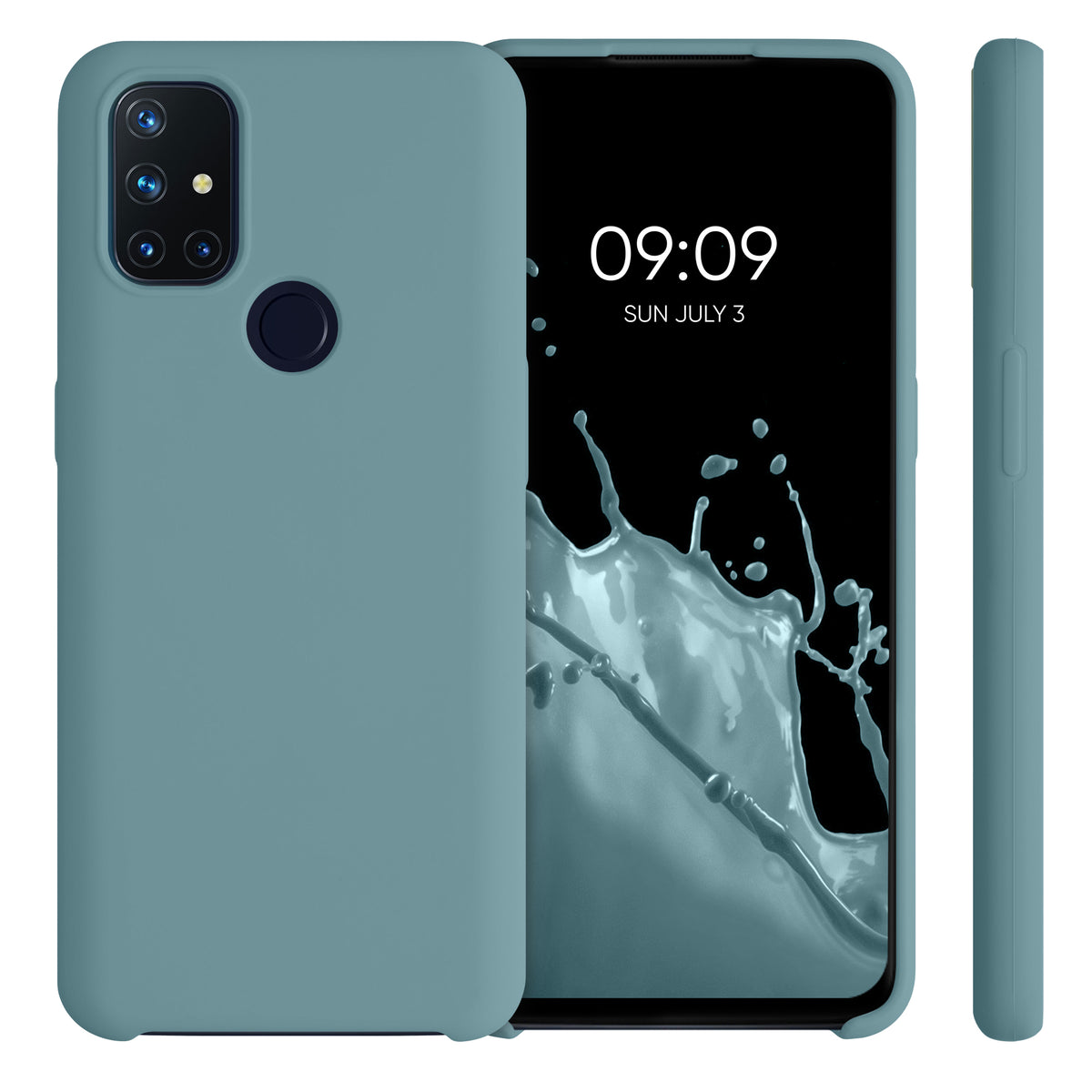 kwmobile Handyhülle für OnePlus Nord N10 5G Hülle - Case Silikon - Kabelloses Laden - Schutzhülle Cover