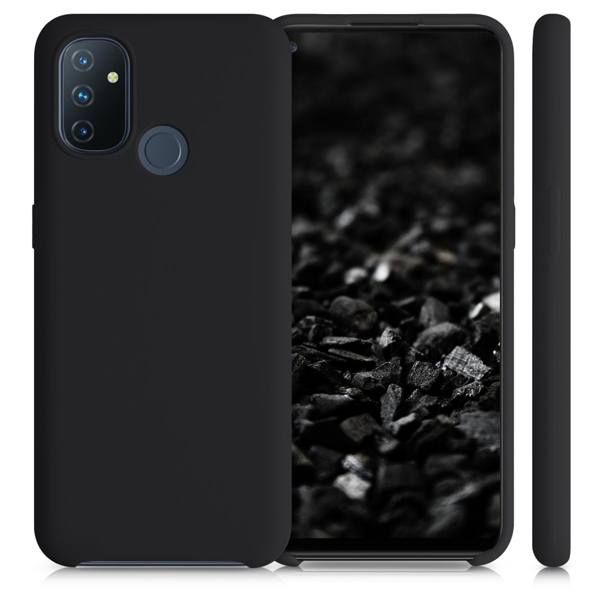 kwmobile Handyhülle für OnePlus Nord N100 Hülle - Case Silikon - Kabelloses Laden - Schutzhülle Cover