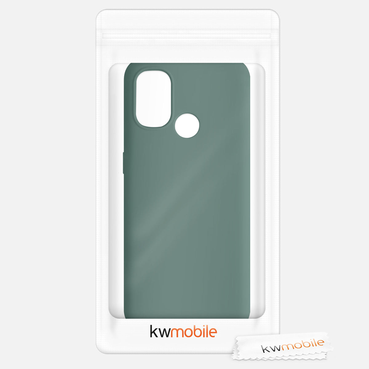 kwmobile Handyhülle für OnePlus Nord N100 Hülle - Case Silikon - Kabelloses Laden - Schutzhülle Cover