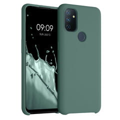 OnePlus Nord N100 Silikon Handyhülle, Tannengrün