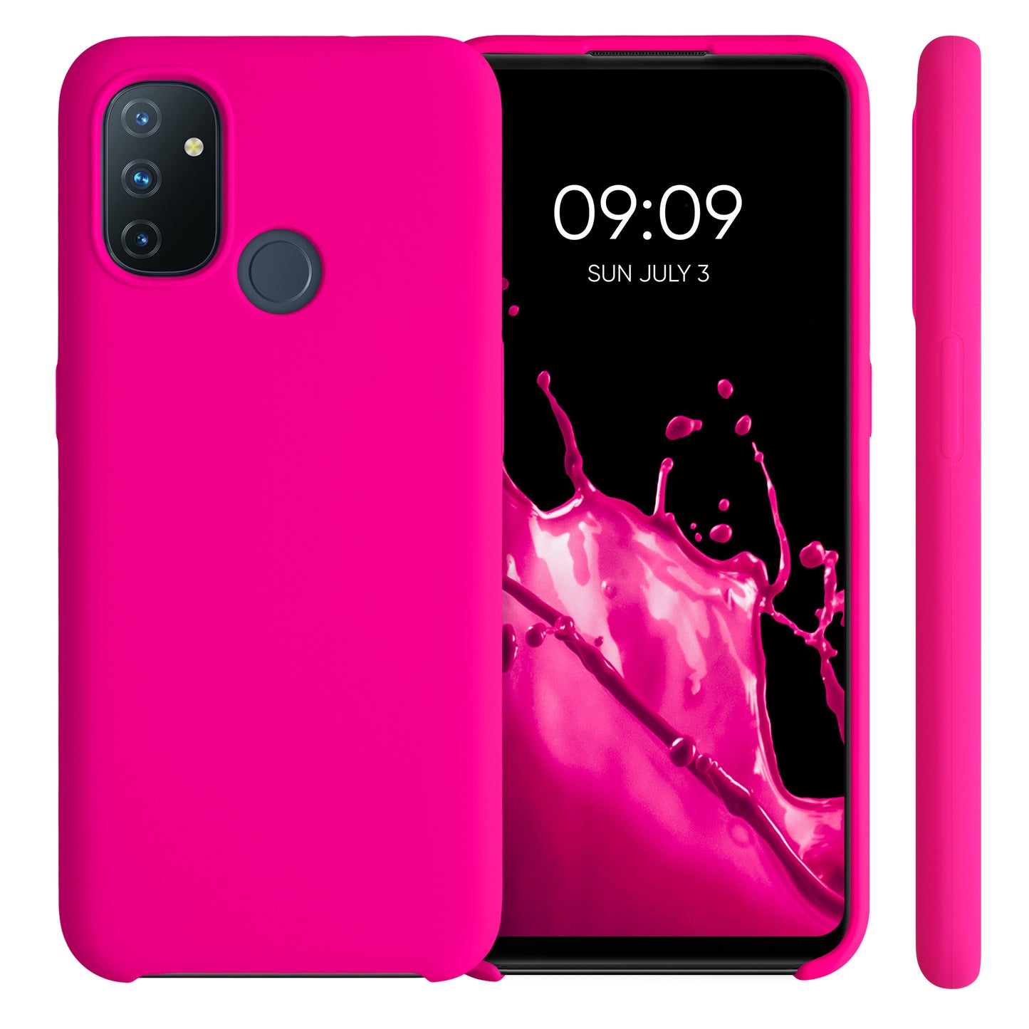 kwmobile Handyhülle für OnePlus Nord N100 Hülle - Case Silikon - Kabelloses Laden - Schutzhülle Cover
