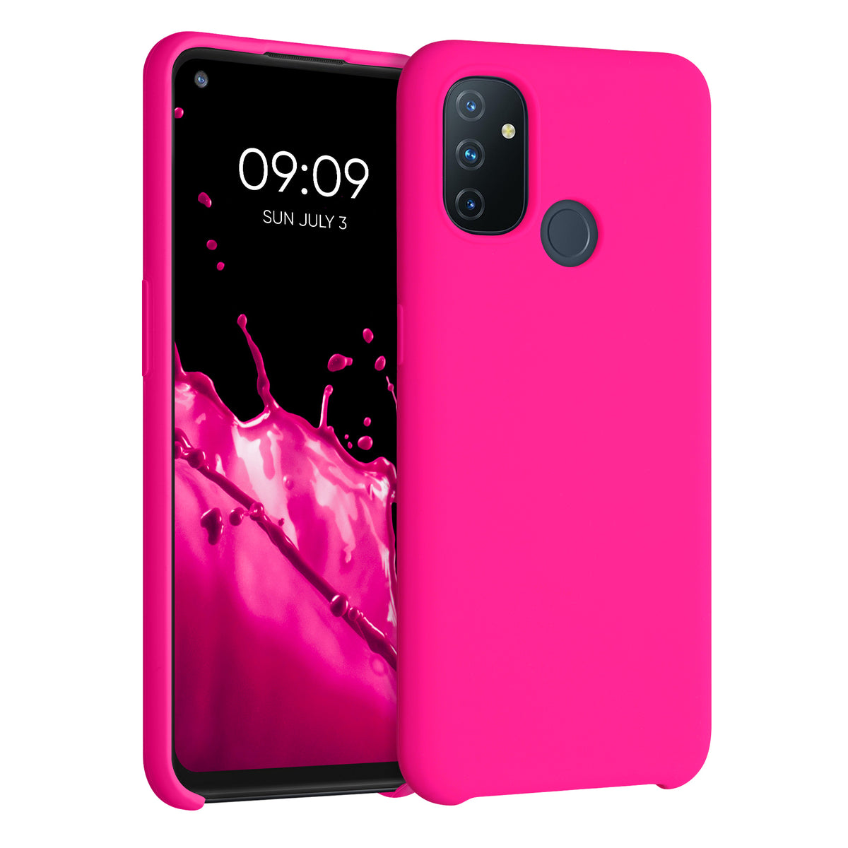kwmobile Handyhülle für OnePlus Nord N100 Hülle - Case Silikon - Kabelloses Laden - Schutzhülle Cover