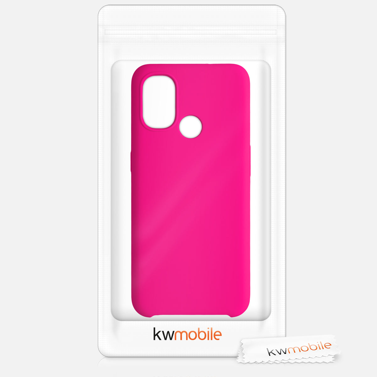 kwmobile Handyhülle für OnePlus Nord N100 Hülle - Case Silikon - Kabelloses Laden - Schutzhülle Cover