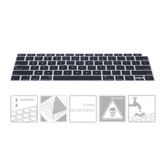 kwmobile Tastaturschutz für Apple MacBook Air 13’’ 2018 2019 2020 A1932 - QWERTY US Keyboard Cover Abdeckung - Schwarz