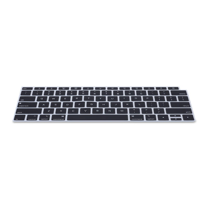 kwmobile Silikon Tastaturschutz für Apple MacBook Air 13" 2018 2019 2020 A1932 - QWERTY US Keyboard Cover Abdeckung - Schwarz Schwarz  