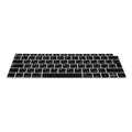 kwmobile Silikon Tastaturschutz für Apple MacBook Air 13" 2018 2019 2020 A1932 - QWERTY Russisch Keyboard Cover Abdeckung - Schwarz Schwarz  