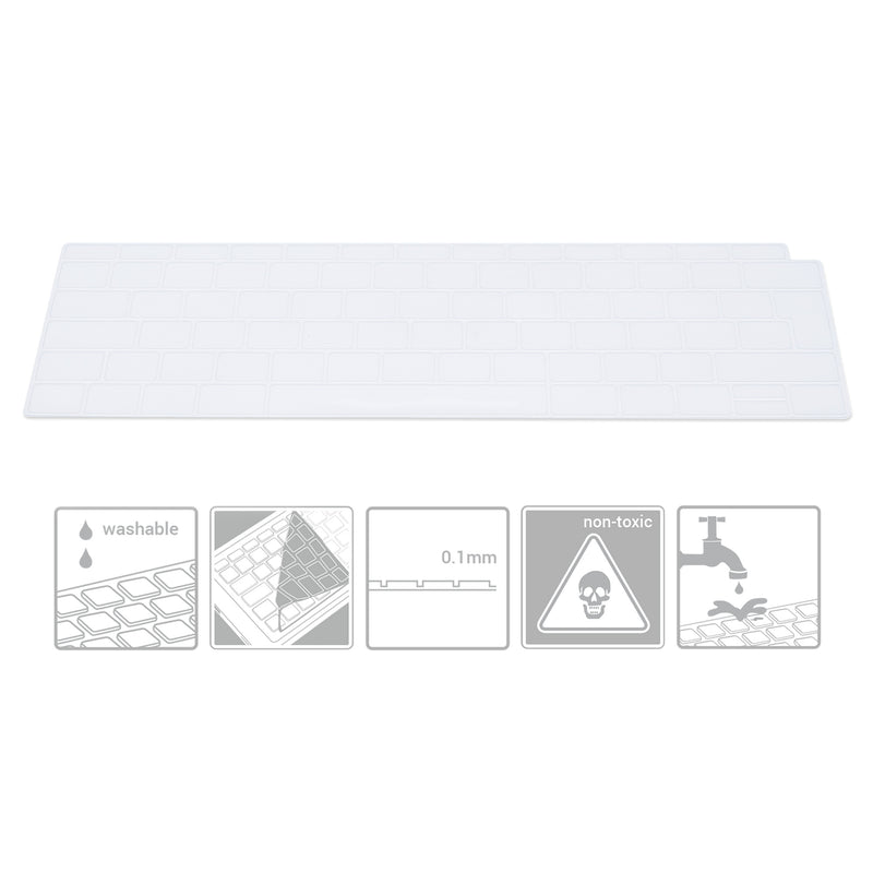 kwmobile Tastaturschutz AZERTY (Frankreich Belgien) kompatibel mit Apple MacBook Air 13’’ 2018 2019 2020 A1932