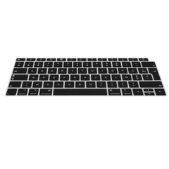 kwmobile Silikon Tastaturschutz AZERTY (Frankreich, Belgien) kompatibel mit Apple MacBook Air 13" 2018 2019 2020 A1932 - in Schwarz Schwarz  