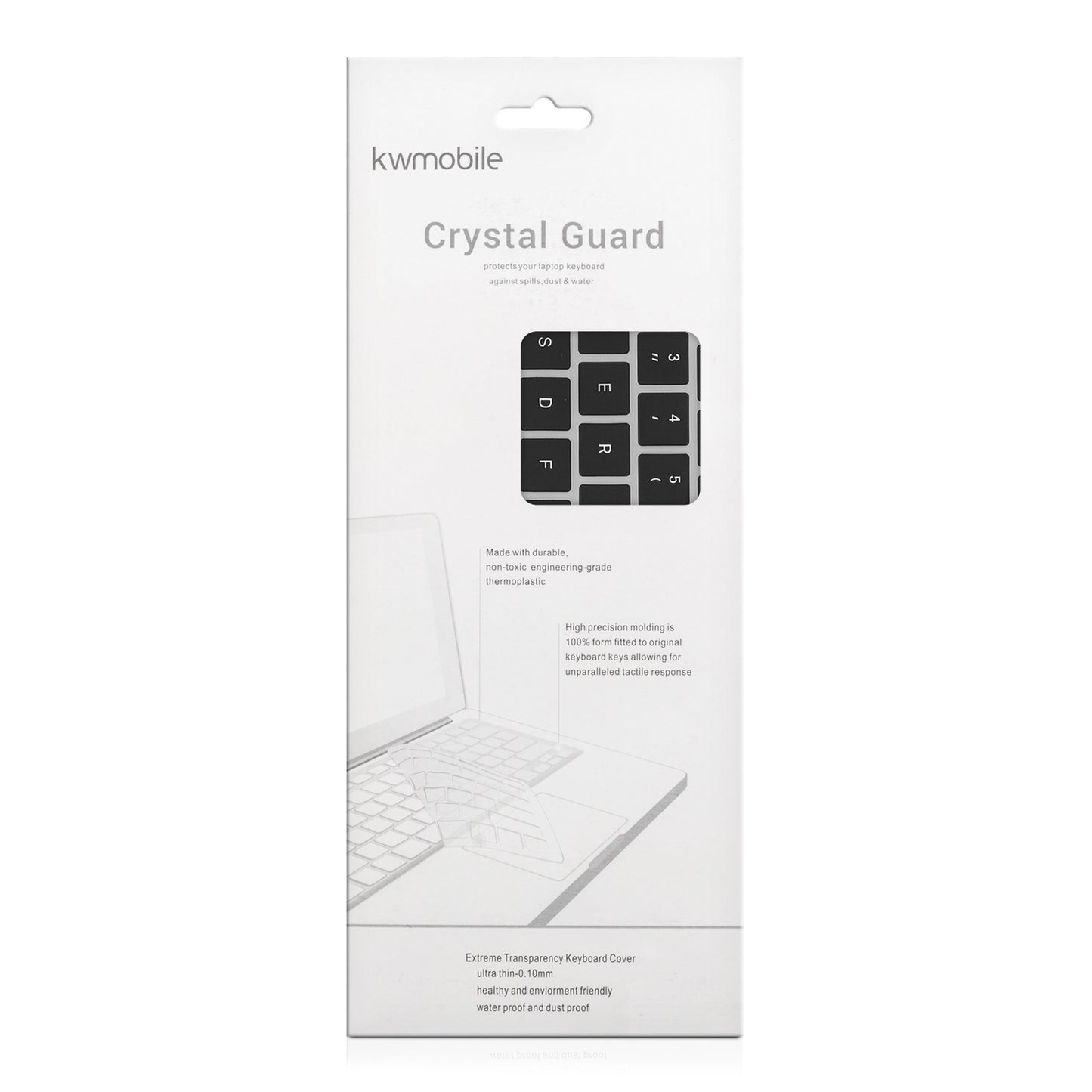 kwmobile Tastaturschutz AZERTY (Frankreich Belgien) kompatibel mit Apple MacBook Air 13’’ 2018 2019 2020 A1932