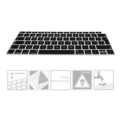 kwmobile Tastaturschutz QWERTY (Spanien) kompatibel mit Apple MacBook Air 13’’ 2018 2019 2020 A1932 - Schwarz