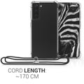 kwmobile Necklace Case kompatibel mit Samsung Galaxy S21 Hülle - Silikon Cover mit Handykette - Band Handyhülle