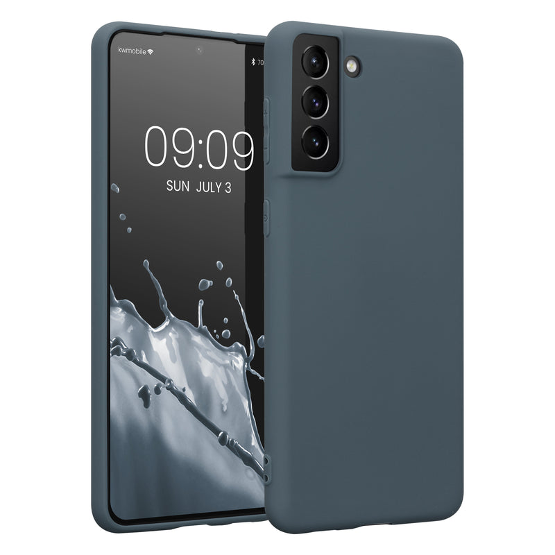Samsung Galaxy S21 Plus Handyhülle Silikon Schiefergrau