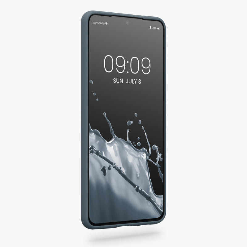 Samsung Galaxy S21 Plus Handyhülle Silikon Schiefergrau
