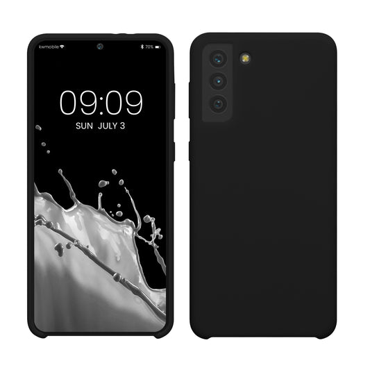 kwmobile Handyhülle für Samsung Galaxy S21 Plus Hülle - Case Silikon - Kabelloses Laden - Schutzhülle Cover