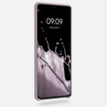 Gummierte Silikon Hülle für Samsung Galaxy S21 Ultra in Purple Cloud