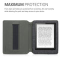 Kobo Aura Edition 1 mit Handschlaufe Flip Case Jeansoptik Dunkelgrau