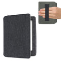 Kobo Aura Edition 1 mit Handschlaufe Flip Case Jeansoptik Dunkelgrau