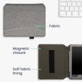 kwmobile Flip Hülle kompatibel mit Kobo Aura H2O Edition 2 - Vorderfach Handschlaufe - Hüllen