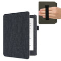 Kobo Aura H2O Edition 2 mit Handschlaufe Flip Case Jeansstoff