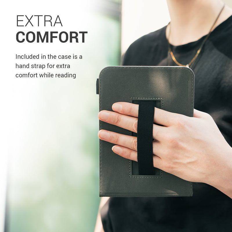 Kobo Aura H2O Edition 2 mit Handschlaufe Flip Case Jeansstoff