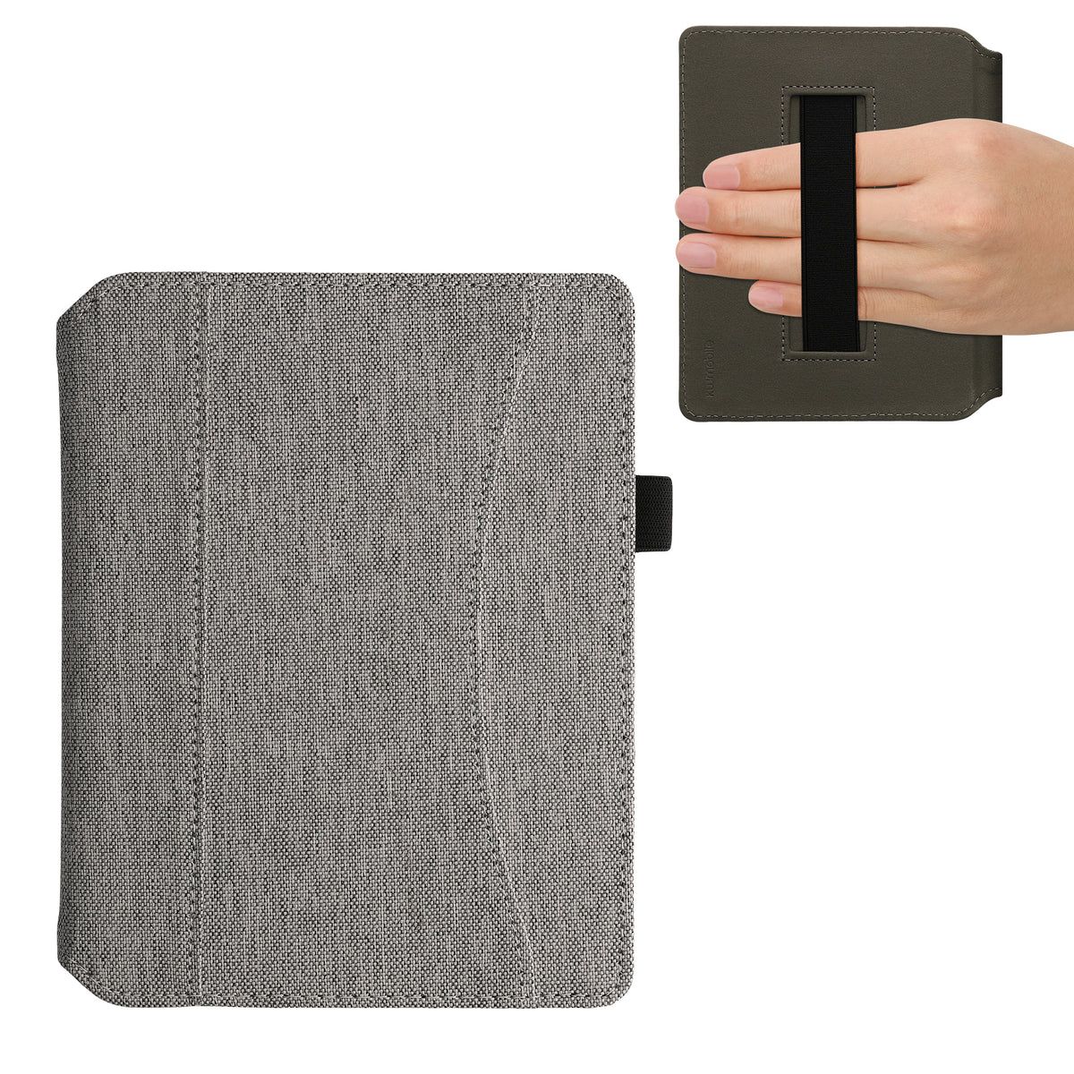 Kobo Aura H2O Edition 2 mit Handschlaufe Flip Case Jeansstoff