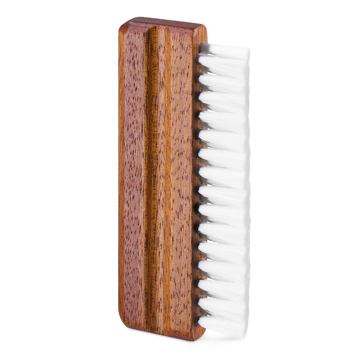 kwmobile Nylon Reinigungsbürste mit Holzgriff für Schallplatten - Schallplattenbürste für Vinyl - LP Plattenbürste - Plattenspieler Bürste Braun  [dsg01]