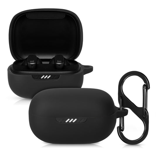 kwmobile Schutzhülle für JBL Live Pro Plus Hülle - stoßfestes Cover mit Karabiner