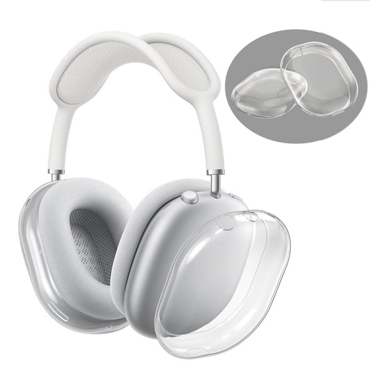 kwmobile 2x TPU Silikon Hülle für Apple AirPods Max / AirPods Max 2 Case - Kopfhörer Cover aus Silikon - Transparent Transparent  